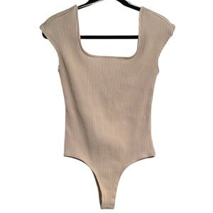 Altar’d State Square Neck Ribbed Bodysuit NWT